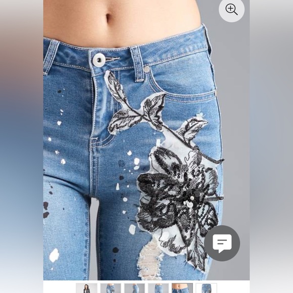 😎 embellished skinny jeans 👖 - Picture 6 of 15